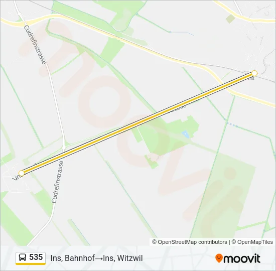 535 Bus Line Map