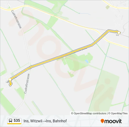 535 Bus Line Map