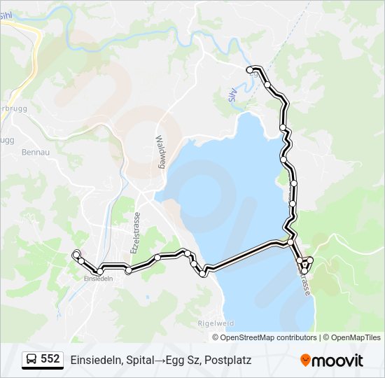 552 Bus Line Map