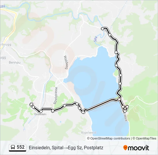 552 Bus Line Map