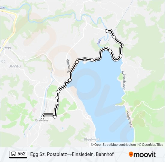 552 Bus Line Map