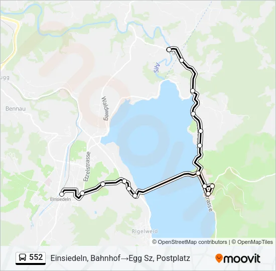 552 Bus Line Map