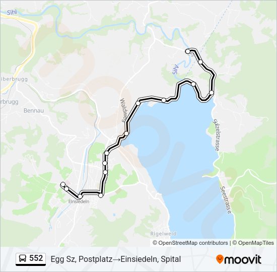 552 Bus Line Map