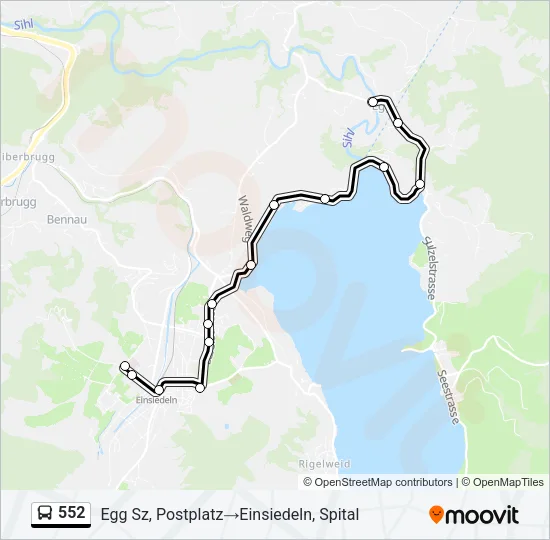552 Bus Line Map