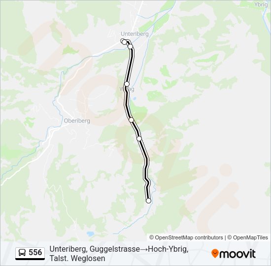 556 Bus Line Map