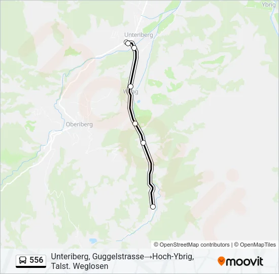 556 Bus Line Map