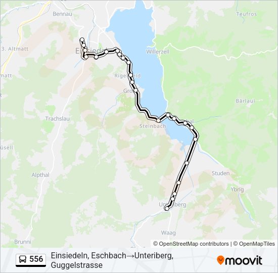 556 Bus Line Map