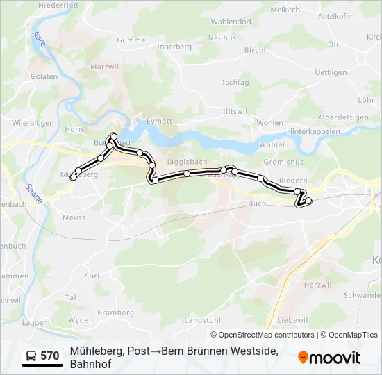 570 Bus Line Map