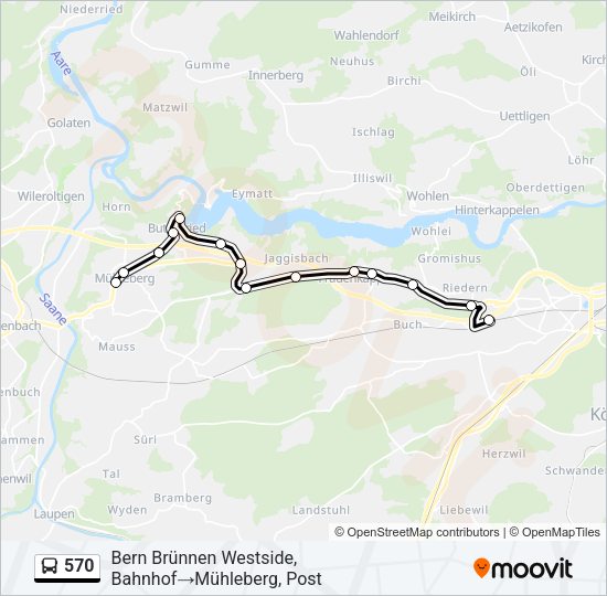 570 Bus Line Map