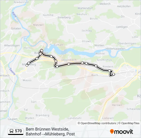 570 Bus Line Map