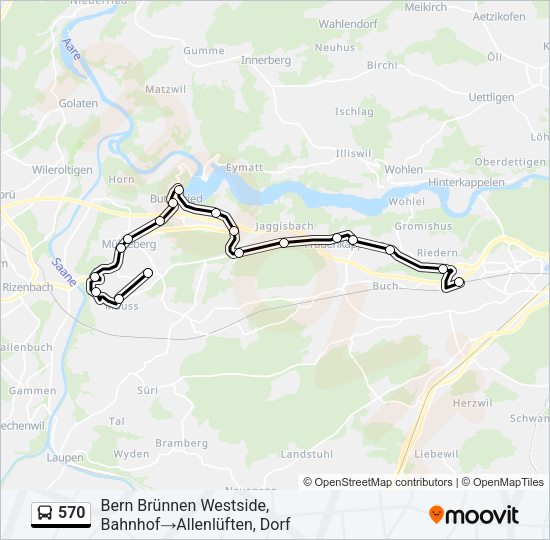 570 Bus Line Map