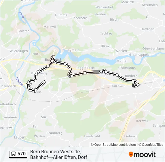 570 Bus Line Map