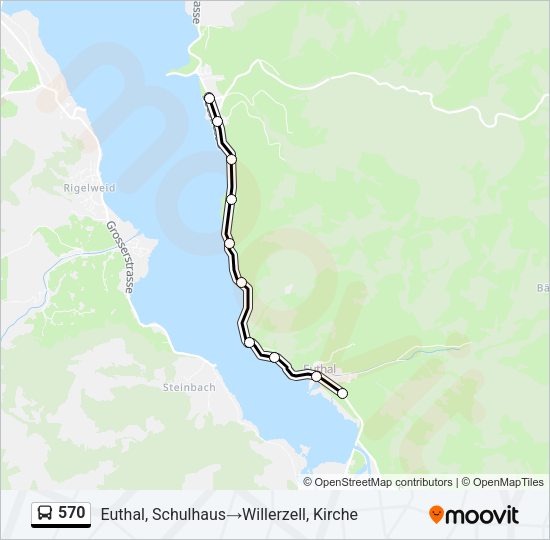 570 Bus Line Map
