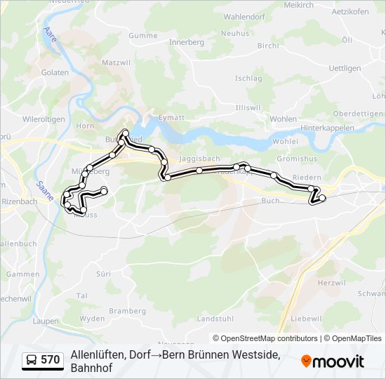 570 Bus Line Map