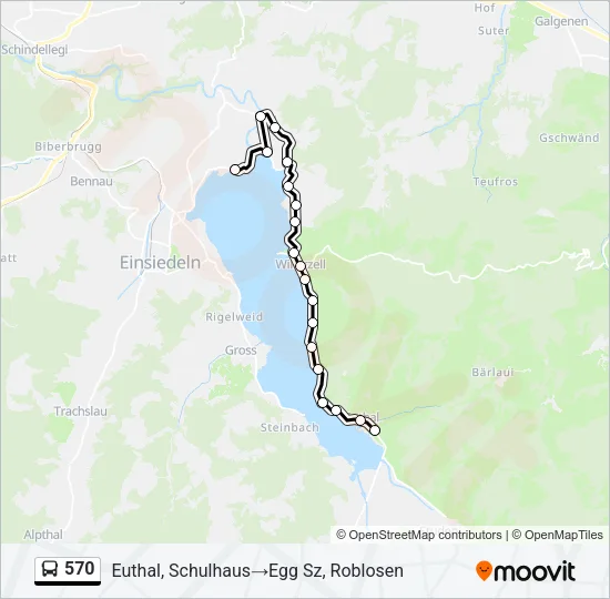 570 Bus Line Map