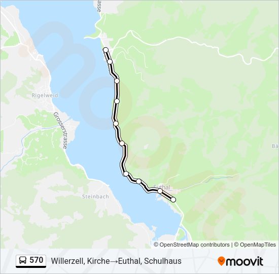 570 Bus Line Map