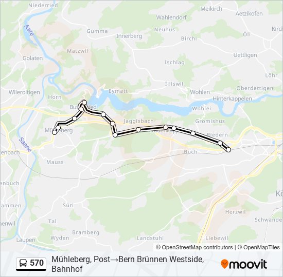 570 bus Line Map