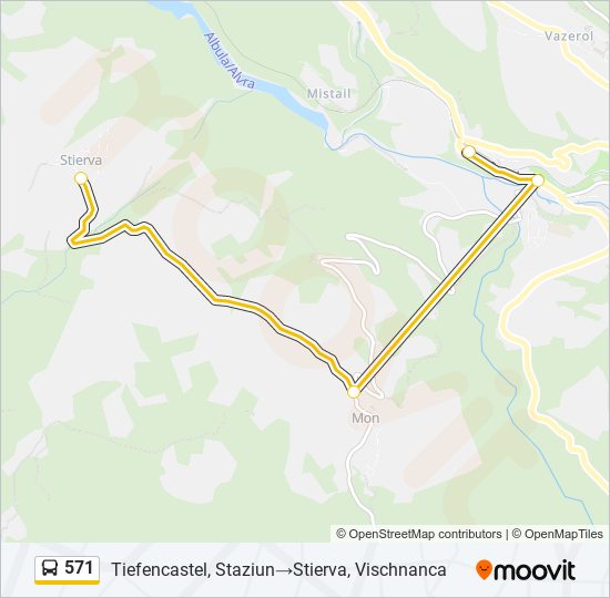 571 bus Line Map