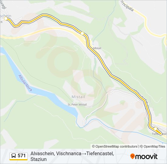 571 Bus Line Map