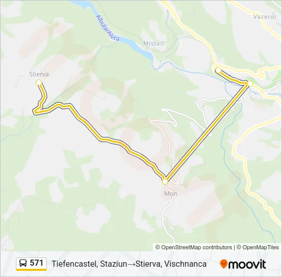 571 Bus Line Map
