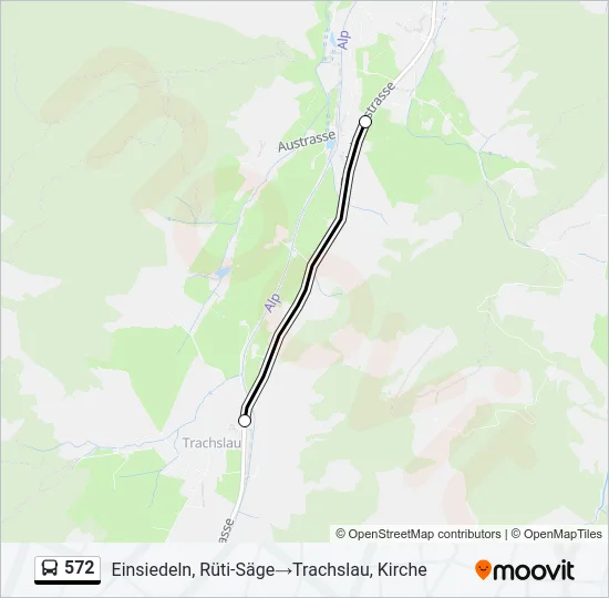572 Bus Line Map