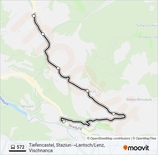 572 Bus Line Map