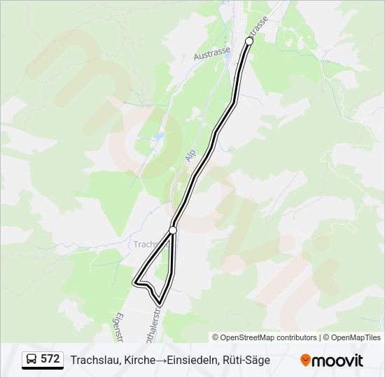 572 Bus Line Map