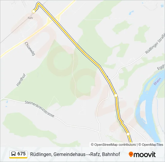 675 Bus Line Map