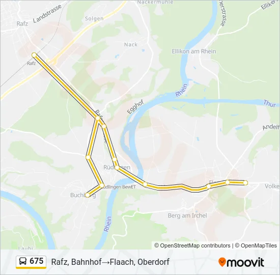 675 Bus Line Map