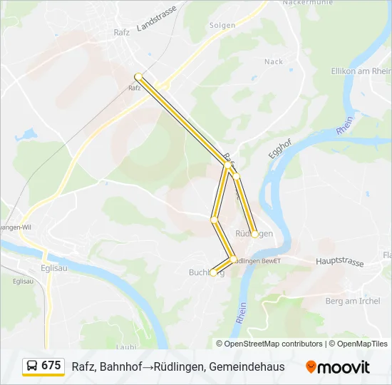 675 Bus Line Map