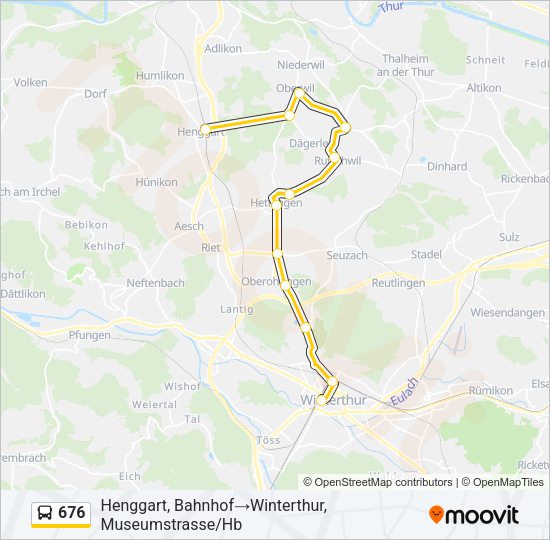 676 Bus Line Map