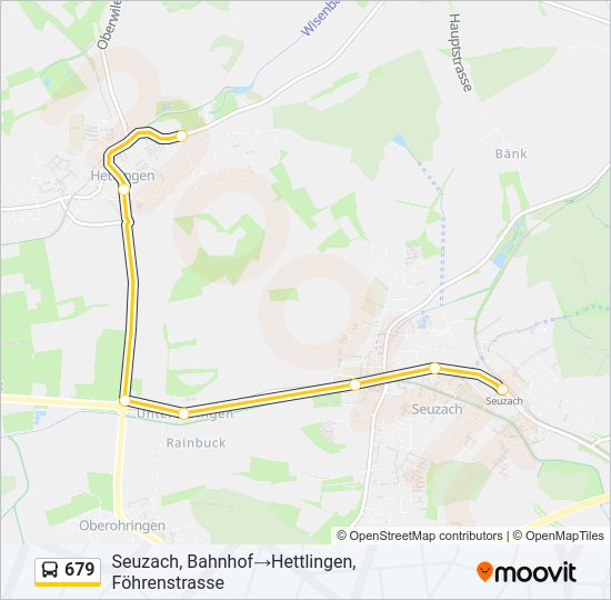 679 Bus Line Map
