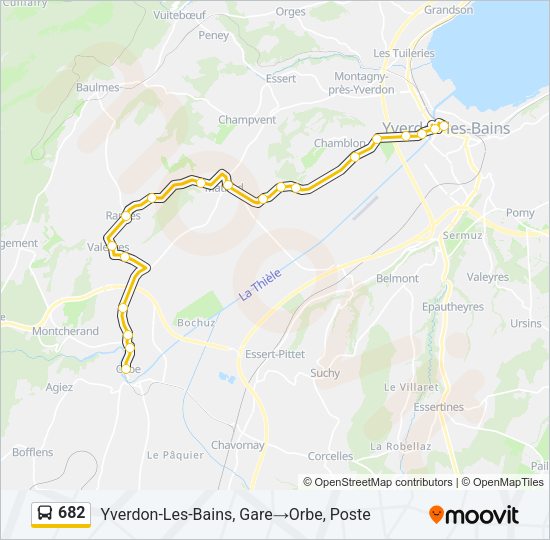 682 Bus Line Map