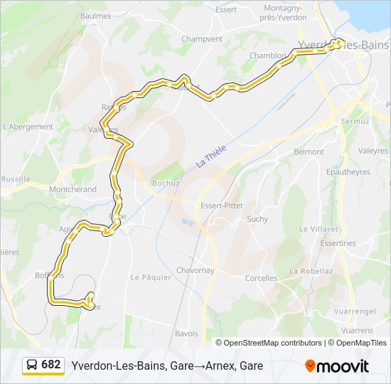 682 Bus Line Map