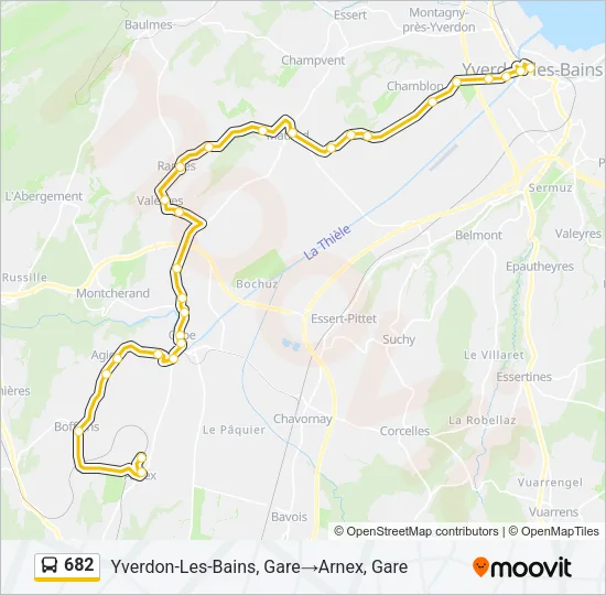 682 Bus Line Map