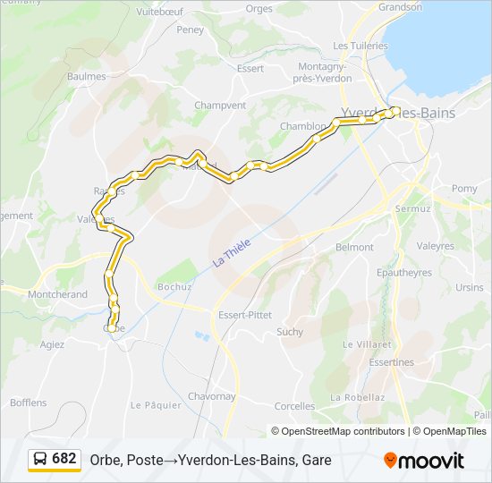 682 Bus Line Map