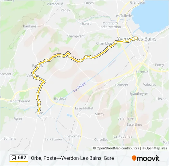 682 Bus Line Map