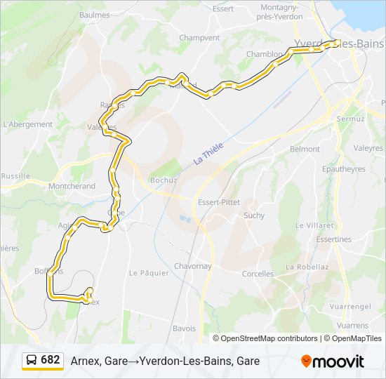 682 Bus Line Map