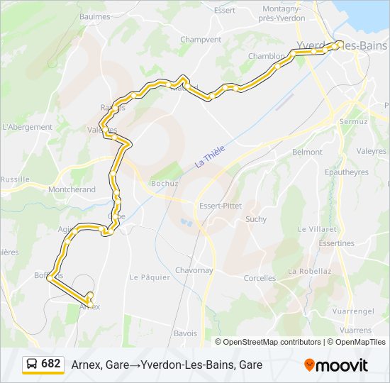 682 Bus Line Map