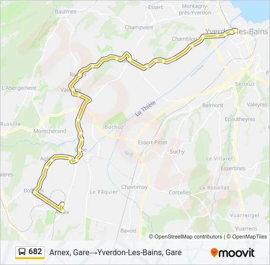 682 Bus Line Map