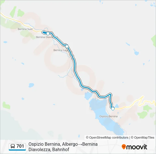 701 Bus Line Map
