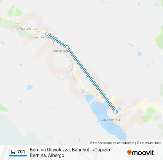 701 Bus Line Map