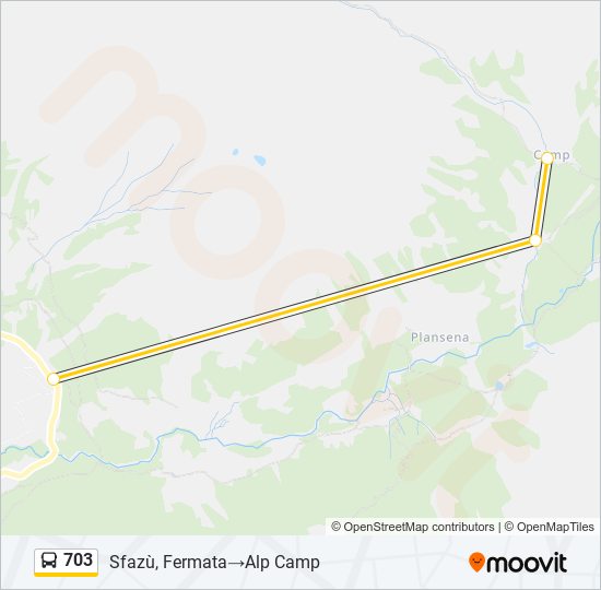 703 bus Line Map