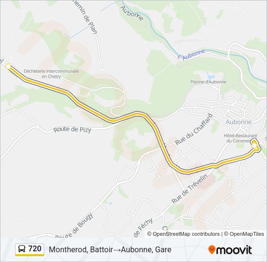 720 Bus Line Map