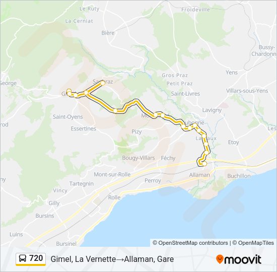 720 Bus Line Map