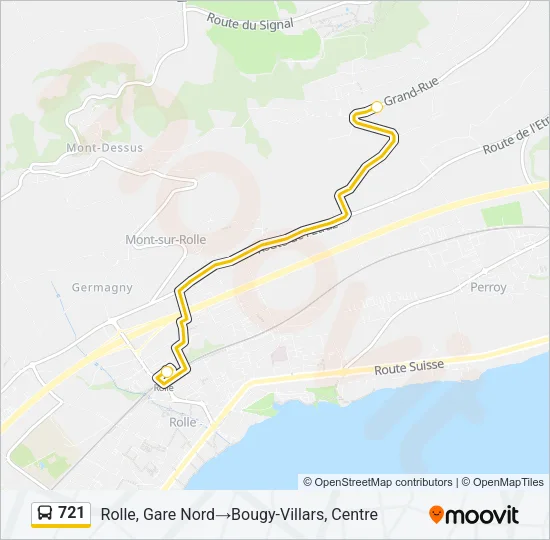 721 Bus Line Map