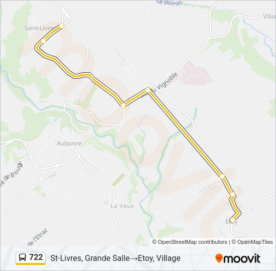 722 Bus Line Map