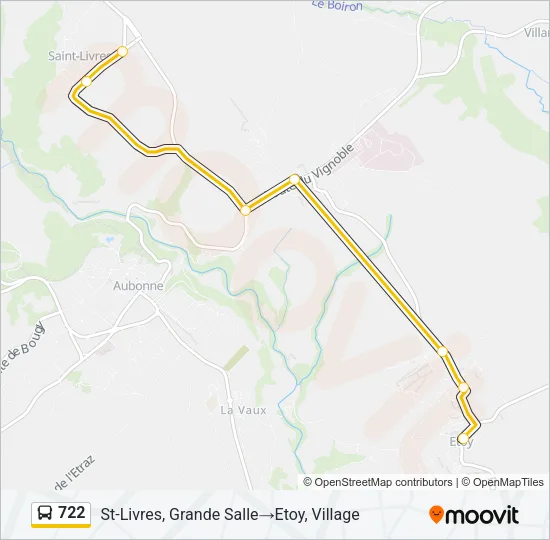 722 Bus Line Map
