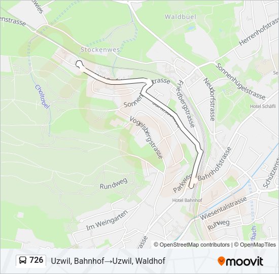 726 Bus Line Map