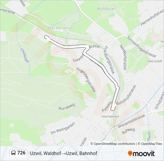726 Bus Line Map